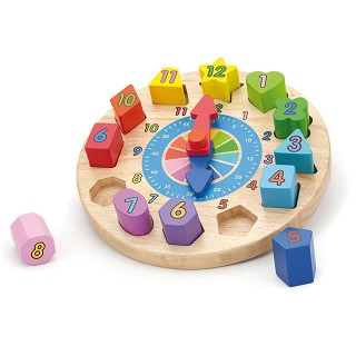 Shape sorting puzzle - clock